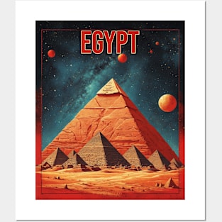 Pyramids of Giza Egypt Vintage Travel Tourism Posters and Art